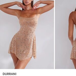 Oh Polly Embellished Sheer Dress durrani